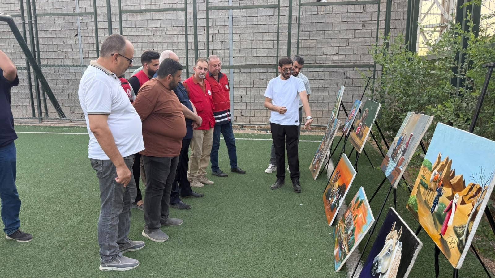 البيت الثقافي في سامراء يقيم معرضا تشكيليا