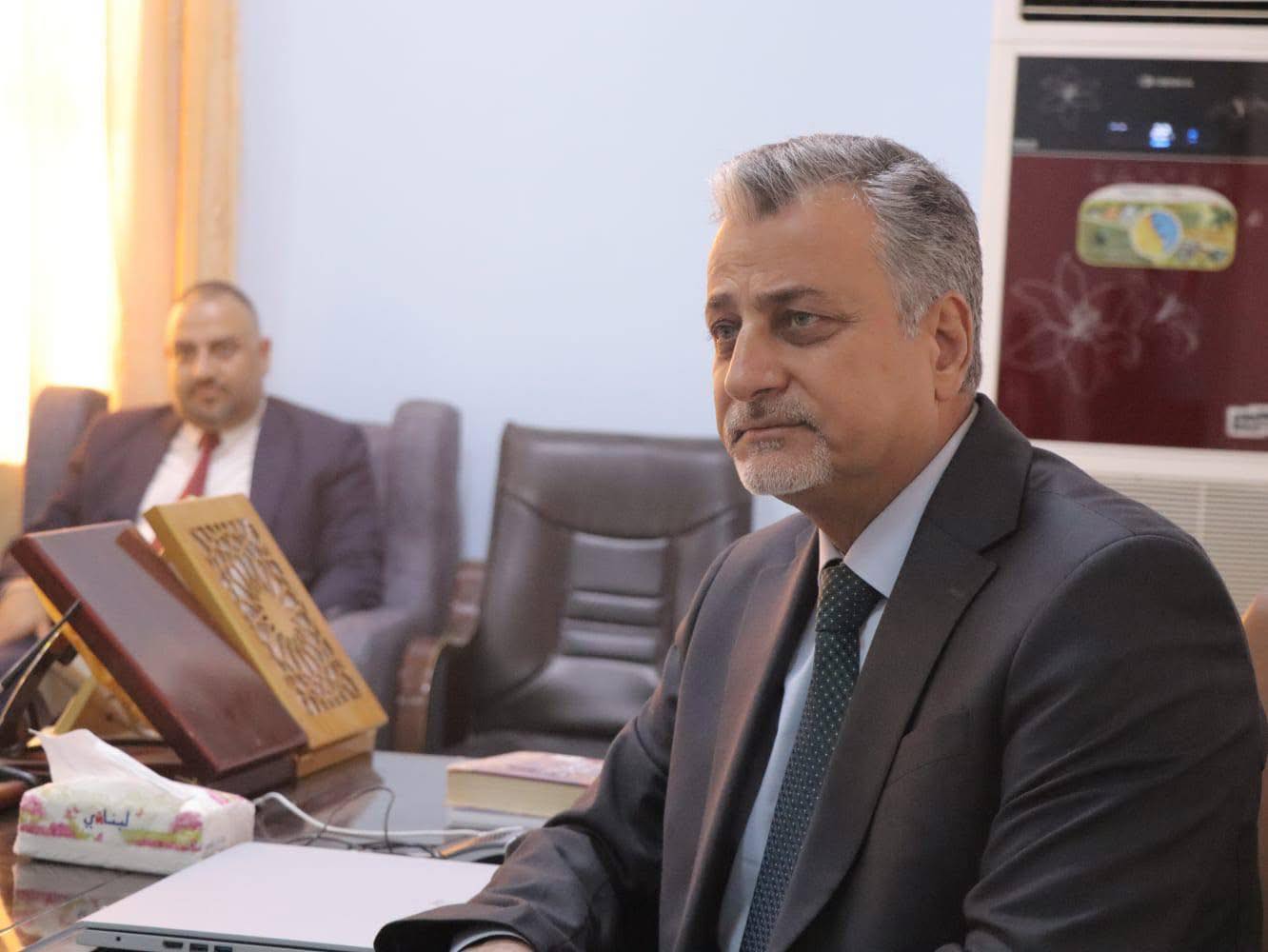 بيت الثقافة الحديثي يستقبل الاستاذ الدكتور             "علاء أبو الحسن العلاق ويناقش عدداً من المشاريع الثقافية